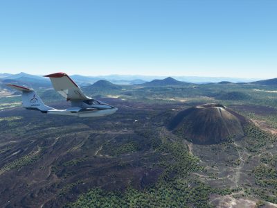 Paricutin volcano in Microsoft Flight Simulator